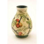 Moorcroft Bryony vase, circa 1996, balus