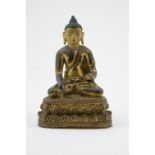 Tibetan gilt metal Buddha, early 20th Ce