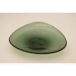 Hadeland Glassverk shallow bowl, rounded