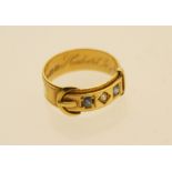 Victorian 18ct yellow gold diamond and s