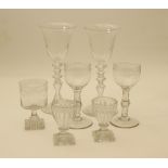 Pair of Regency wine glasses, circa 1810