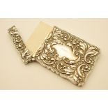 Edwardian silver calling card case, Ches