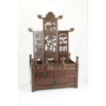 Korean softwood table cabinet and screen