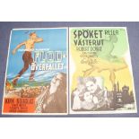 Two Scandinavian film posters comprising