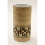 Troika cylinder vase, decorated with a b