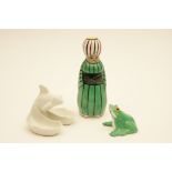 Theodore Haviland Limoges novelty frog salt pot, designed by Edouard Marcel Sandoz,