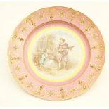 Sevres soft paste plate,