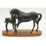 Beswick Connoisseur model 'Black Beauty and Foal', no.