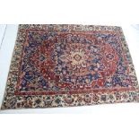 Persian Bakhtiar woollen carpet, fawn,