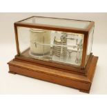 Oak cased barograph by Thomas Armstrong & Brothers Ltd, Deansgate, Manchester,