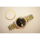 Gentleman's Rolex Oyster Perpetual Datejust bi-metal wristwatch, model reference 16233, serial no.