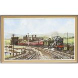 Bernard Jones (Contemporary), Passing Conway Castle, British Railways locomotive no.