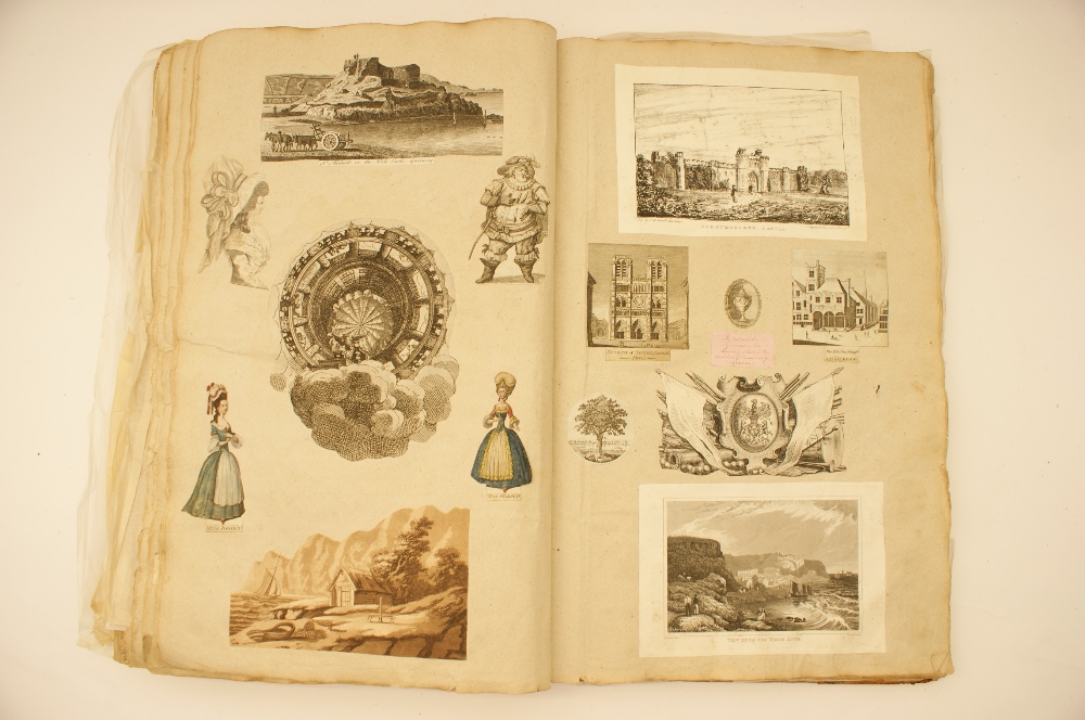 Interesting George III and later scrap book, circa 1800-30,