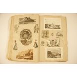 Interesting George III and later scrap book, circa 1800-30,