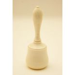 Late Victorian or Edwardian ceremonial ivory stonemason's mallet, probably for use in Freemasonry,