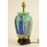 Crown Devon Mattita patterned table lamp,