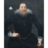 British School (early 17th Century), Portrait of a nobleman dated 1607,