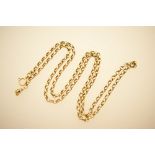 9ct gold chain necklace, 61cm, weight approx. 12.