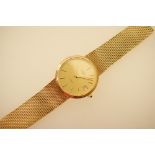 Gent's Longines 9ct gold quartz bracelet wristwatch, circa 1979,