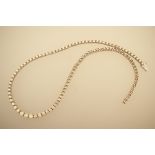 American diamond riviere necklace,