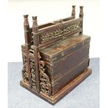 Traditional Chinese wooden picnic box, late 19th Century,