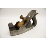 Mathieson & Son, Glasgow dovetail rosewood and steel coffin smoother with parallel iron by Sorby,