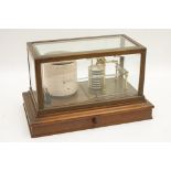 George V mahogany cased barograph by Mangam Rhodes & Sons, Bradford,