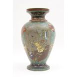 Japanese earthenware 'cloisonne' vase, Taisho (1912-26),