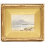 Emil A Krause (1871-1945), Loch Awe, signed watercolour, 14cm x 18.