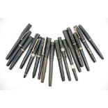 17 assorted fountain pens including Conway Stewart, Summit, Waterman, Mabie Todd Swan and others,