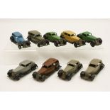 Various Dinky saloon and coupe cars, circa 1936-50,