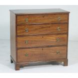 George III mahogany chest of drawers, circa 1810,