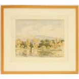 Percy Lancaster (1878-1951), The Boathouse, Loughrigg Tarn, signed watercolour,