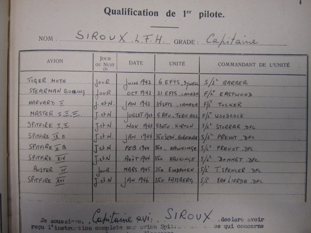 Second World War Air Crew Europe medal group (Belgian Squadron) to Lucien Francis Hector Siroux, - Image 6 of 11
