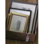 Five 19th century local prints, Worthing (3), Littlehampton and Shoreham, all framed