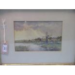 J. Hill - set of three watercolours, river views including Hartley Loch, signed, 6.5 x 9.5in.