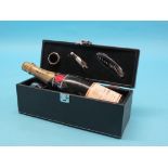 Moet & Chandon Champagne, Premiere Cuvee, 75cl., no date, together with a wine accessory kit