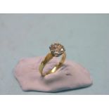 An 18ct. gold and diamond solitaire ring, brilliant-cut diamond, approx. 2.13ct., claw setting, size