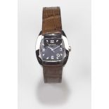 Boucheron Mec, orologio da polso,  per uomo in acciaio, vetro zaffiro, misure 35x33, automatico