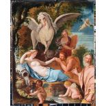 Scuola del XVIII secolo, Scena mitologica olio su tela, cm 63x51