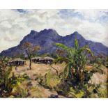 Ernest Knight (1915-1995) - Oil painting - "Zomba Mountain, Nyasaland", 18ins x 22ins, signed, in