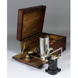 A late 19th/early 20th Century chromed brass and black lucite mounted boiler tester by Thomas