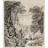 John Sell Cotman (1782-1842) - Etching - "Clifton", 8ins x 7ins (unframed - catalogue A.E. Popham (