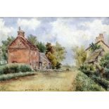 Early 20th Century School - Watercolour - "Canterbury Road - Near Herne Bay", 7ins x 10.5ins,