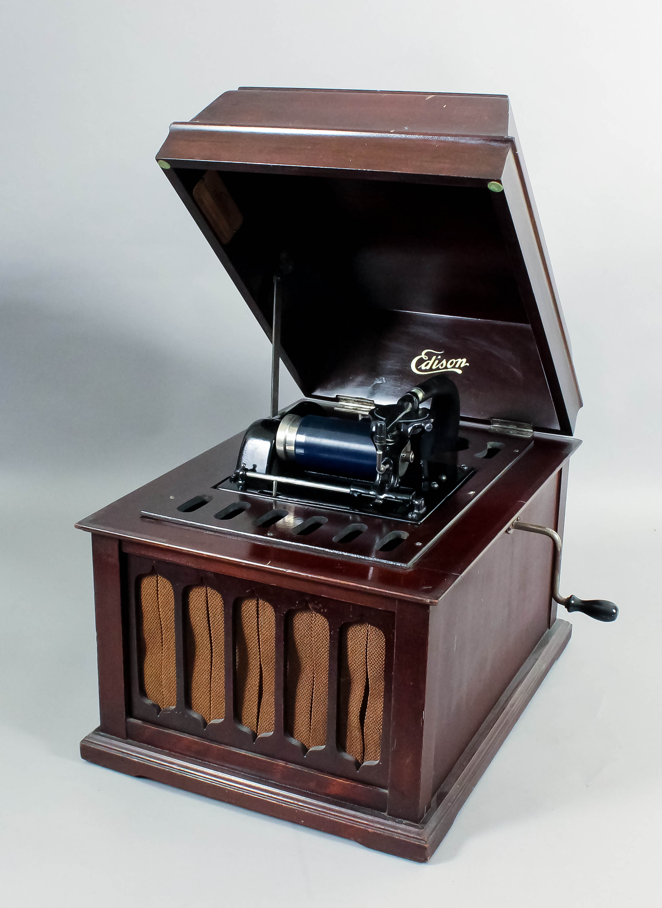 An early 20th Century Edison phonograph - "Amberola Model 50", No. 42883 (circa 1919), with black - Image 2 of 2