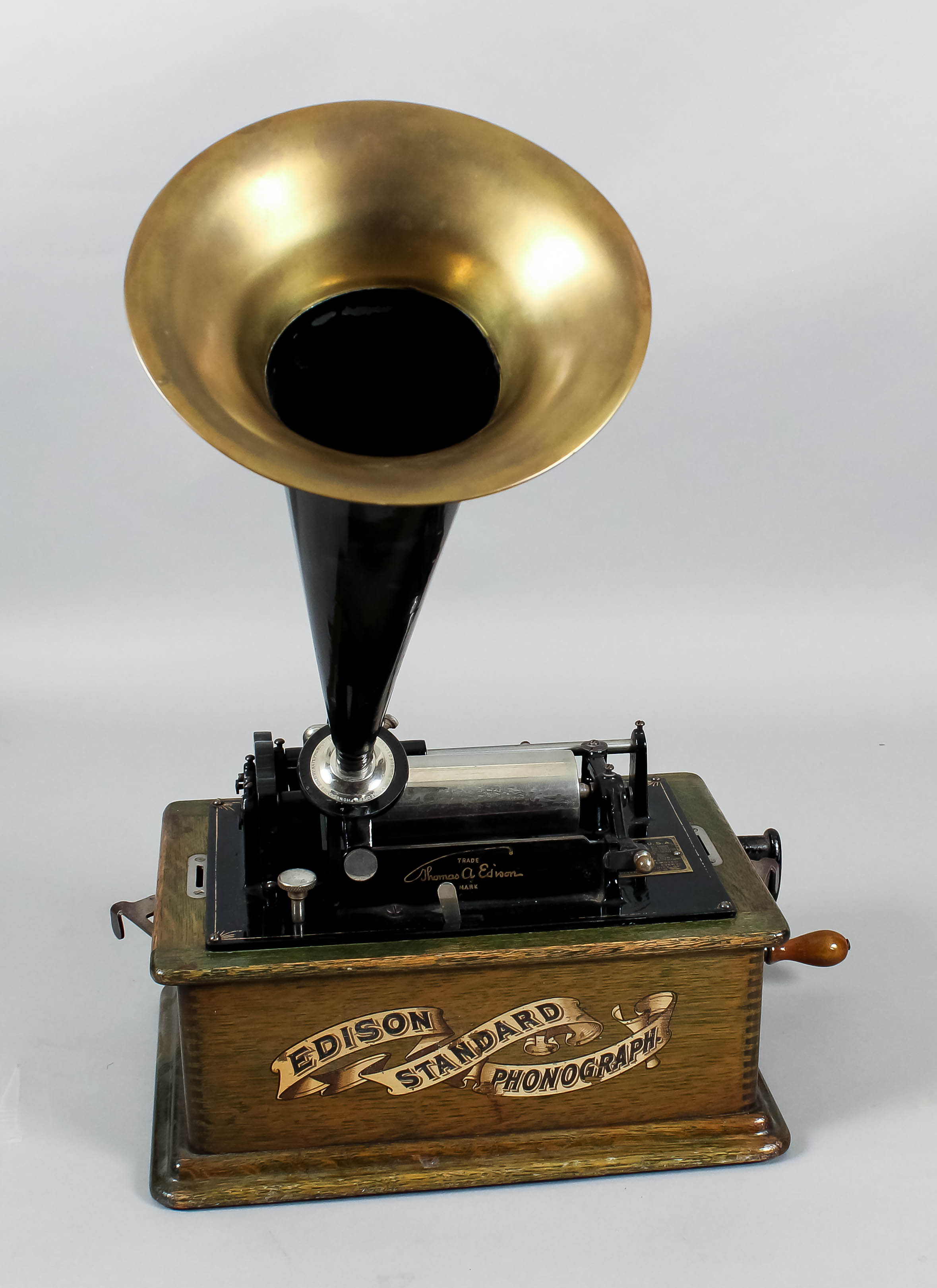 An early 20th Century Edison phonograph - "Standard Model A", No. 180561 (circa 1902), with large
