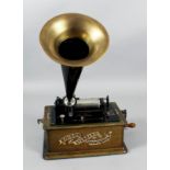 An early 20th Century Edison phonograph - "Standard Model A", No. 180561 (circa 1902), with large