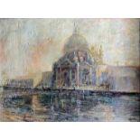 20th Century Continental School - Oil painting - View of St. Marks, Venice, canvas 28ins x 36ins,