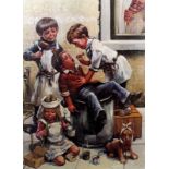 Barry Leighton-Jones (born 1932) - Limited edition coloured print - "The Dentist" - Children role