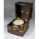 An early 19th Century two day marine chronometer  by Richard Hornby of Liverpool, No. 830, the 3.
